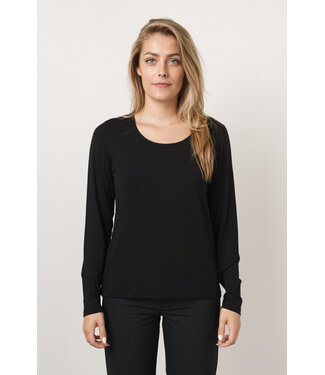 Le Tricot Perugia Le Tricot Perugia zwart t-shirts 66004