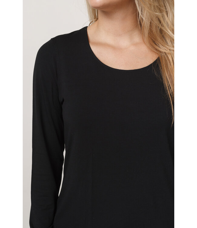 Le Tricot Perugia zwart t-shirts 66004