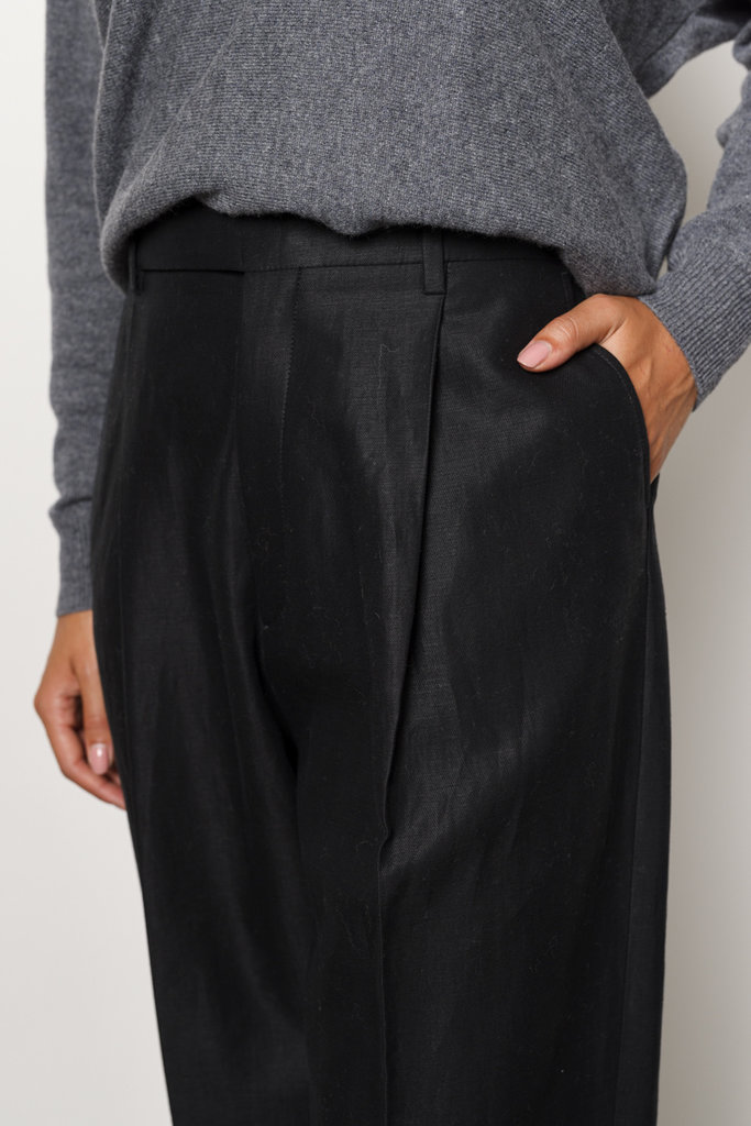 Filippa K Filippa K JULIE LINEN TROUSER 1433/ZWART