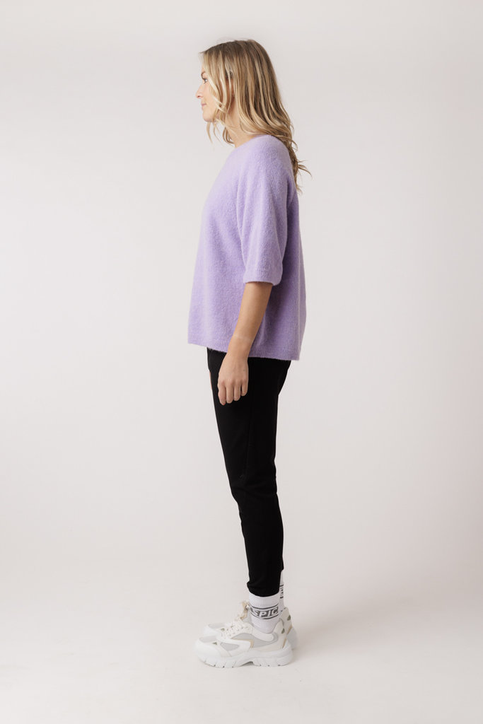 10 Days 10 Days SHORTSLEEVE SWEATER SOFT KNIT 1218/lilac