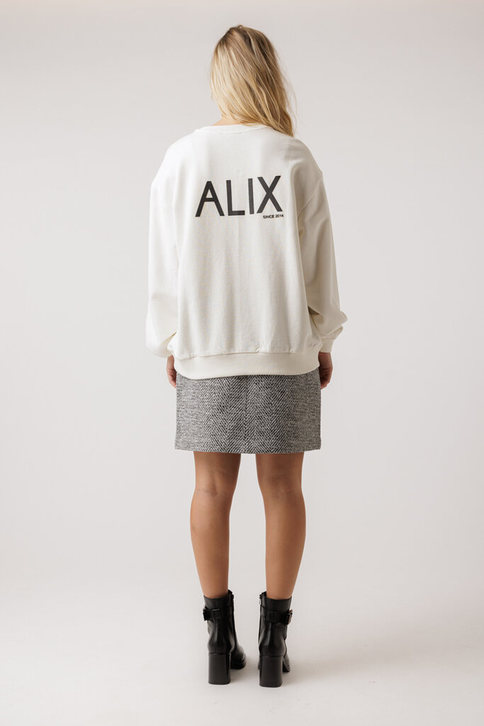 ALIX THE LABEL Knitted ALIX sweater 012 Soft white