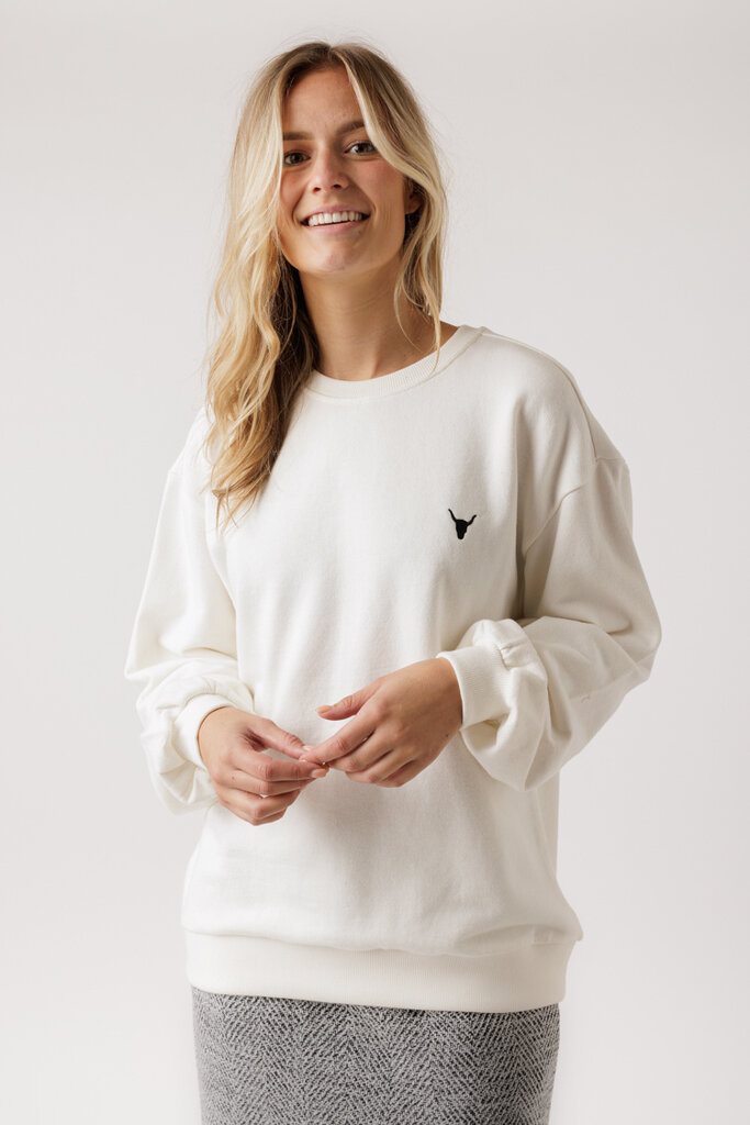 ALIX THE LABEL Knitted ALIX sweater 012 Soft white