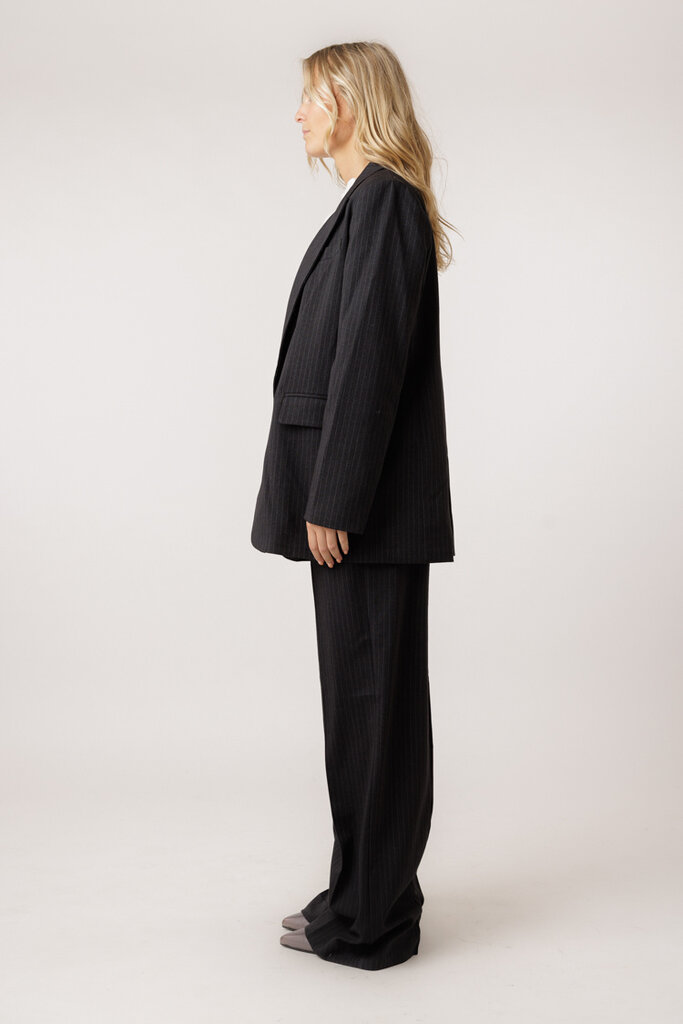 Co'Couture IDA PIN SINGLE OVERSIZED BLAZER 140 Dark Grey