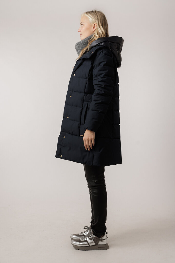 Woolrich WOOLRICH LUXE PUFFY PRESCOTT PARKA/MELTON BLUE 3989