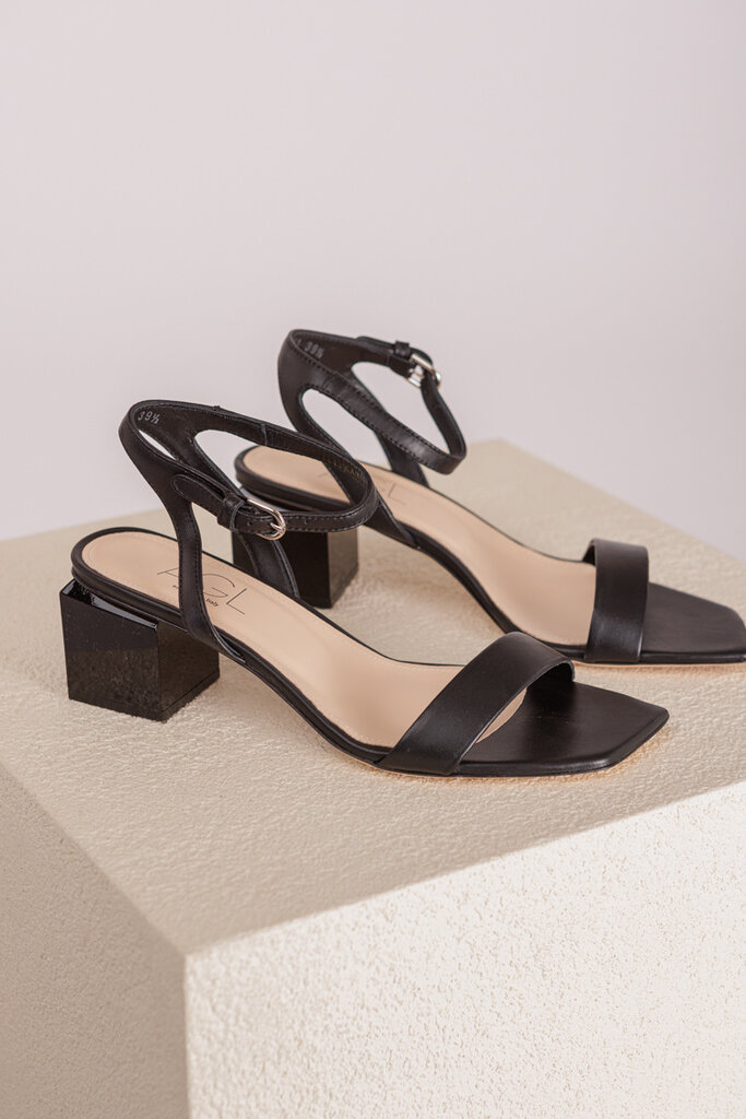 Attilio Giusti Leombruni (AGL) AGL ANGIE SANDAL SOFTY-HEEL NERO-NERO