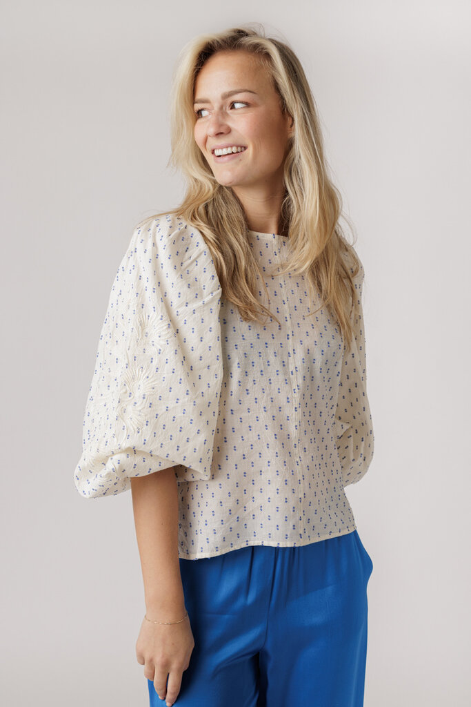 By Bar BY BAR ZASU DOTS BLOUSE 608 KINGSBLUE