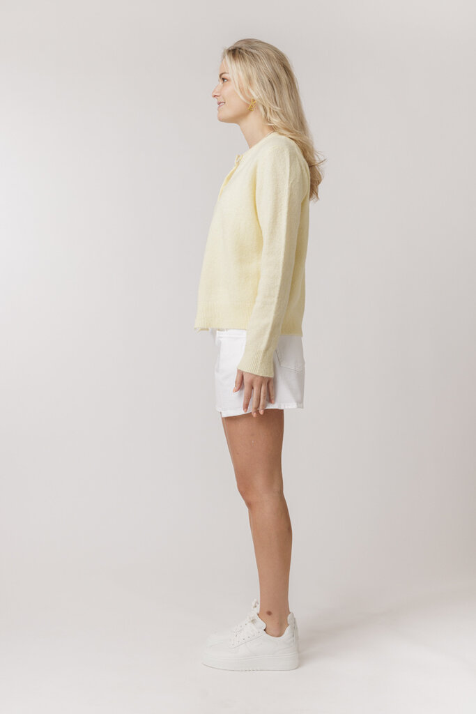 Samsoe & Samsoe SAMSOE SAMSOE NOR SHORT CARDIGAN PEAR SORBET