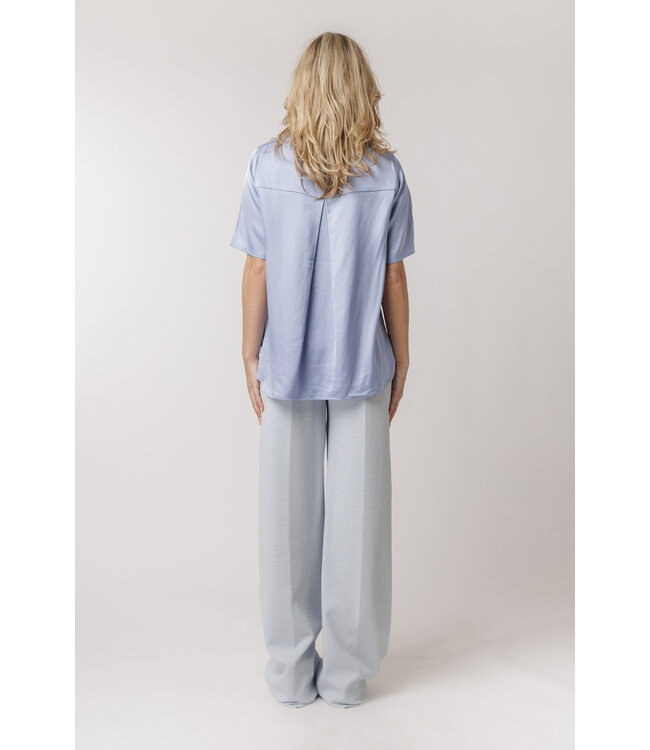 SAMSOE SAMSOE DENISE TOP BLUE HERON