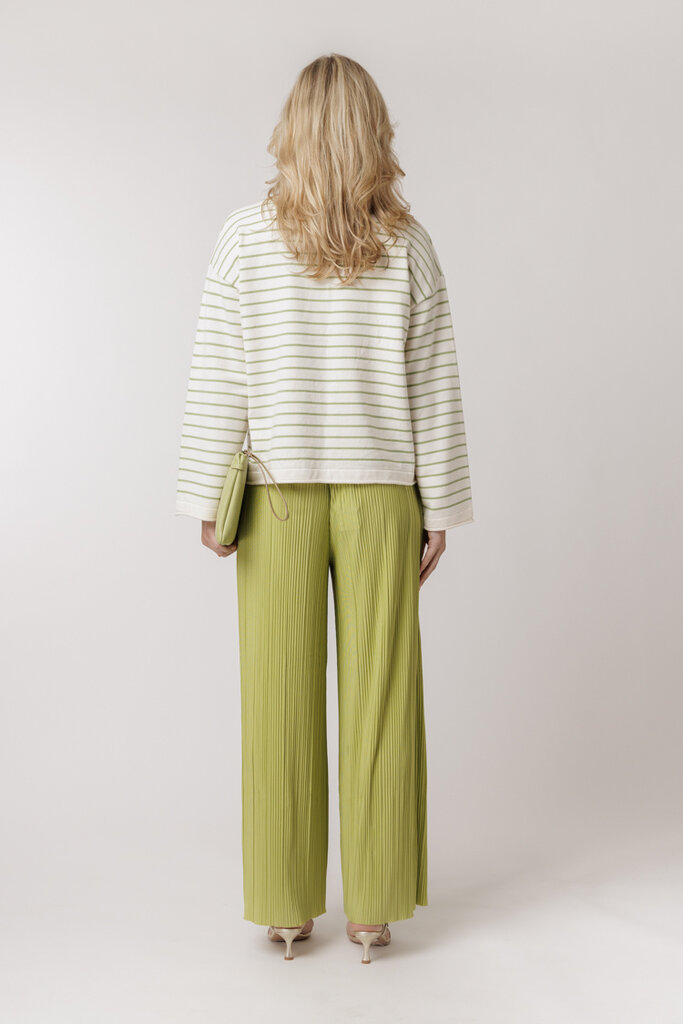 Ydence YDENCE KNITTED SWEATER ESMAY OFF WHITE/GREEN 10003