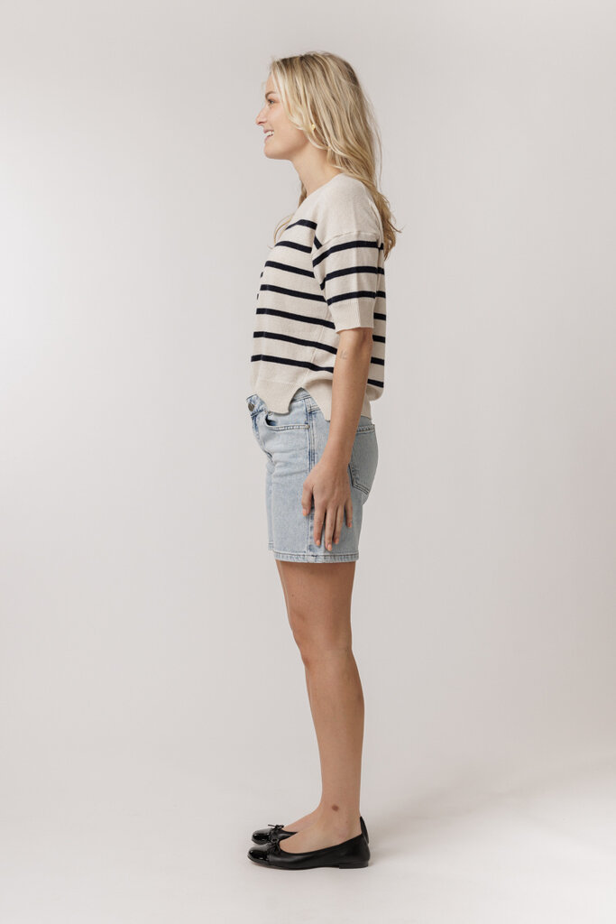 By Bar BY BAR HOLLY STRIPE PULLOVER 856 MIDNIGHT
