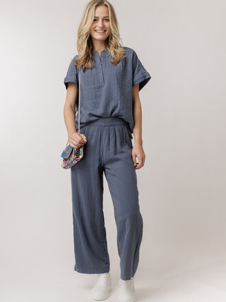 Basic Apparel BASIC APPAREL EMBER PANTS GOTS 421 VINTAGE INDIGO