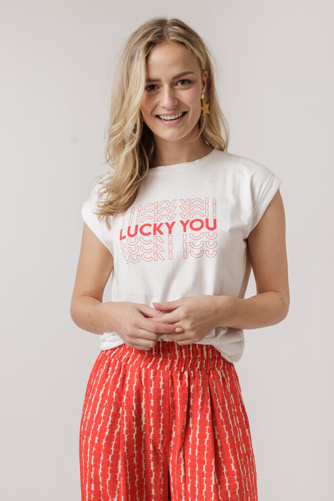 By Bar BY BAR THELMA LUCKY YOU TOP WHITE