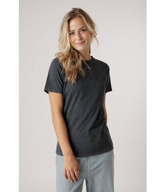 My Essential Wardrobe MY ESSENTIAL WARDROBE SEATTLE LOGO EMB. TEE 100089 DARK GREY RANDO