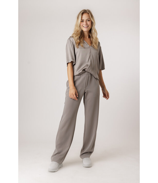 SAMSOE SAMELINA TOP STEEPLE GREY