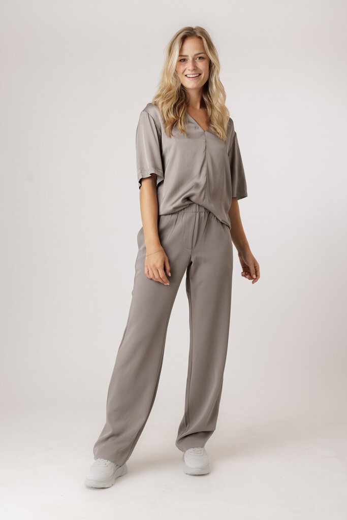 Samsoe & Samsoe SAMSOE SAMELINA TOP STEEPLE GREY