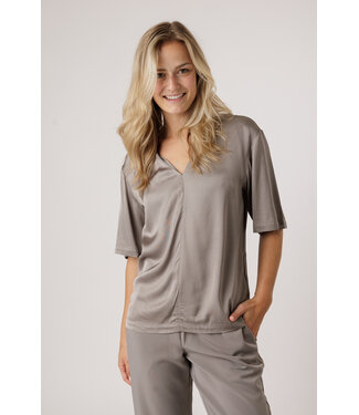 Samsoe & Samsoe SAMSOE SAMELINA TOP STEEPLE GREY