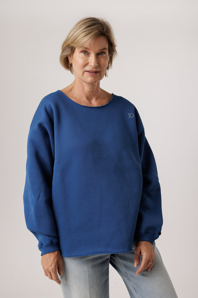 10 Days 10 DAYS RAW EDGE STATEMENT SWEATER 20-811-4203 TRUE BLUE 1284