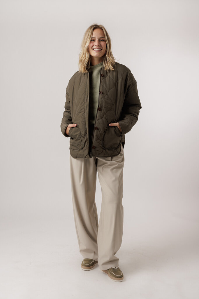 Basic Apparel BASIC APPAREL RUBY LOOSE JACKET 641 TARMAC/VETIVER
