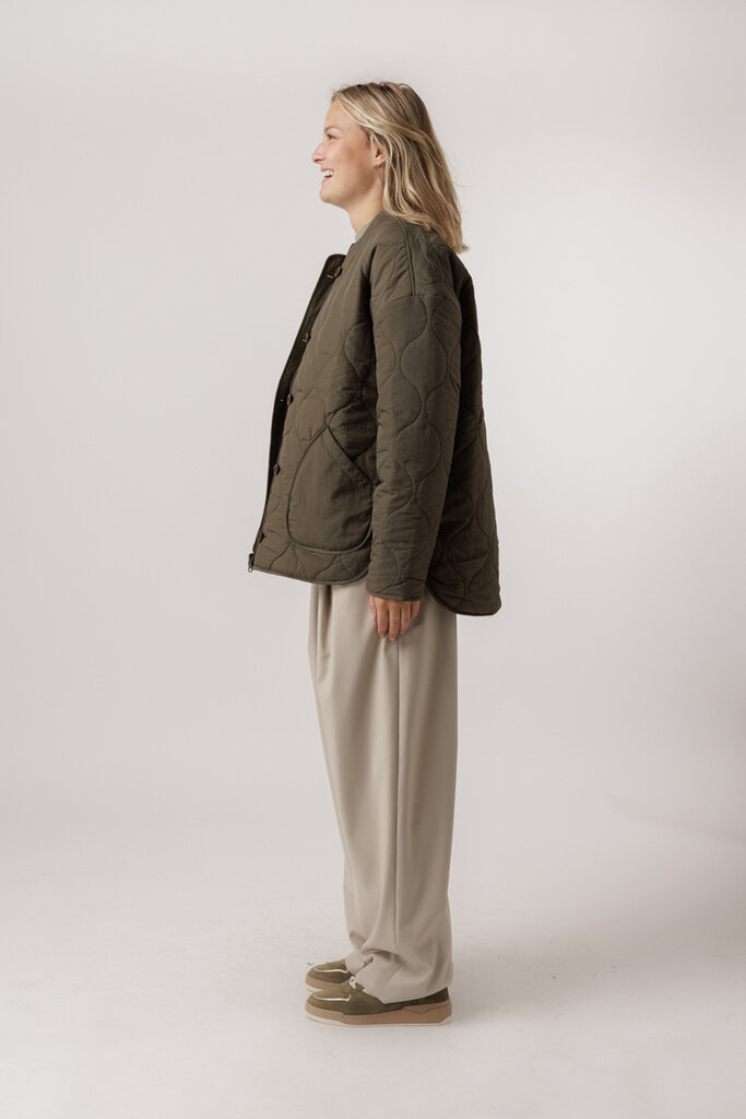 Basic Apparel BASIC APPAREL RUBY LOOSE JACKET 641 TARMAC/VETIVER