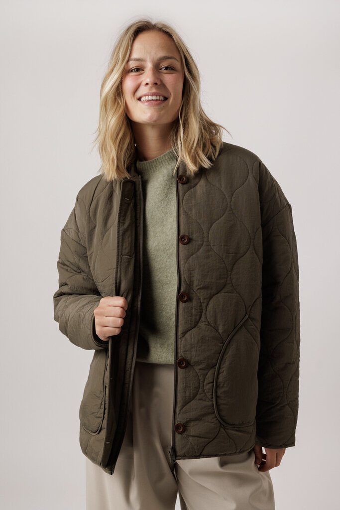 Basic Apparel BASIC APPAREL RUBY LOOSE JACKET 641 TARMAC/VETIVER