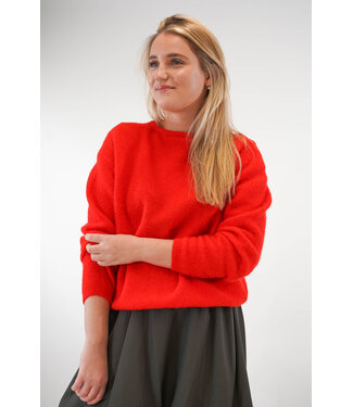 AMERICAN VINTAGE AMERICAN VINTAGE RED CARDIGAN WOOLMIX