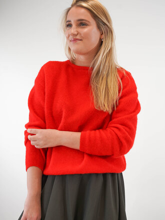 AMERICAN VINTAGE AMERICAN VINTAGE RED CARDIGAN WOOLMIX