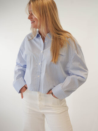 WITH BLACK WITH BLACK STRIPED BLOUSE