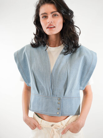 Est'Seven EST'SEVEN DENIM TOP