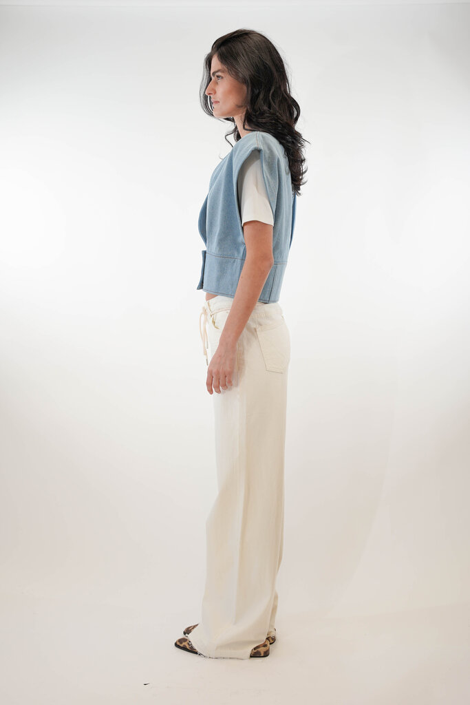 Est'Seven EST'SEVEN PFEIFFER TOP BLUE DENIM