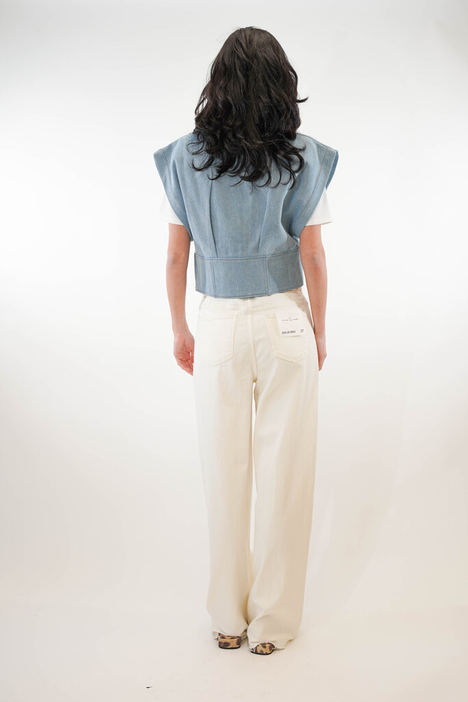 Circle of Trust CIRCLE OF TRUST JONA WIDE LEG DNM BONE WHITE 9999