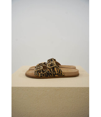 Toral TORAL SELMA SUEDE SLIPPER PANTHER