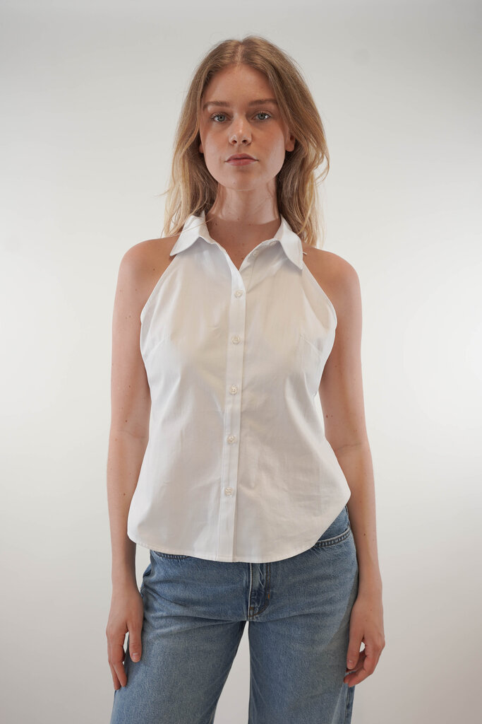 Est'Seven EST'SEVEN LUCIA BLOUSE TOP WHITE