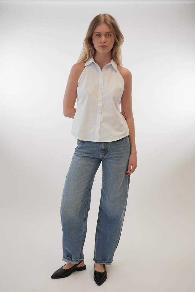 Est'Seven EST'SEVEN LUCIA BLOUSE TOP WHITE