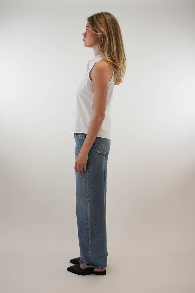 Est'Seven EST'SEVEN LUCIA BLOUSE TOP WHITE
