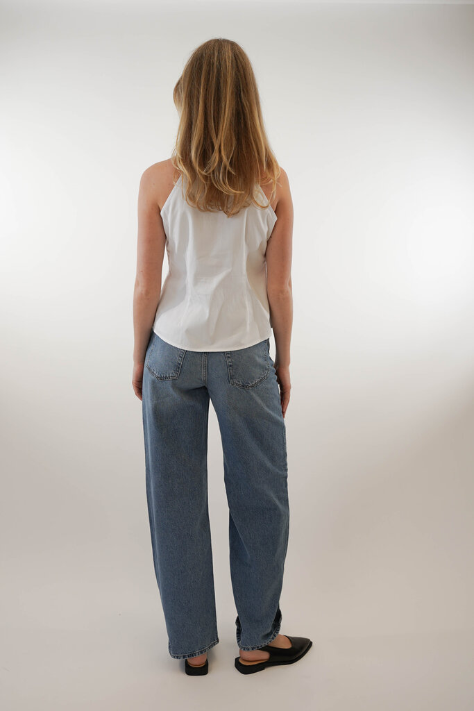 Est'Seven EST'SEVEN LUCIA BLOUSE TOP WHITE