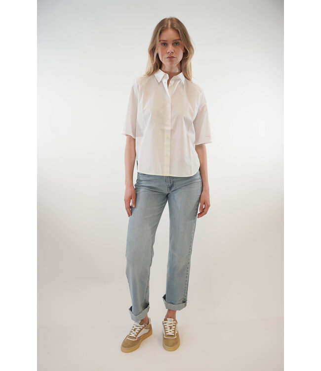 BASIC APPAREL SILJE SS SHIRT 423 BRIGHT WHITE