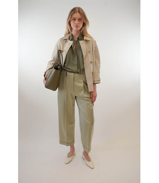 Alter Ego ALTER EGO SHORT LEATHER TRENCHCOAT