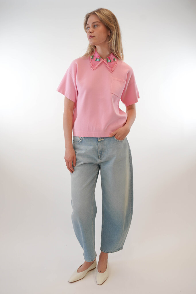 ESSENTIEL ANTWERP ESSENTIEL ANTWERP HIDEAL EMBROIDERED POLO BALLERINA BA16