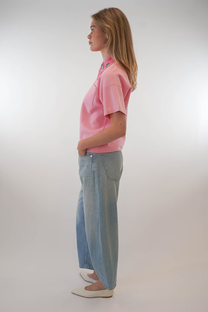 ESSENTIEL ANTWERP ESSENTIEL ANTWERP HIDEAL EMBROIDERED POLO BALLERINA BA16