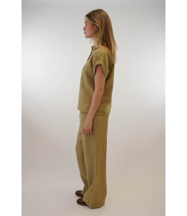CIRCLE OF TRUST LYRA PANTS OLIVE GRAY 5529