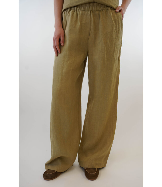 CIRCLE OF TRUST LYRA PANTS OLIVE GRAY 5529