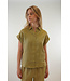 CIRCLE OF TRUST CHERYL BLOUSE Olive gray