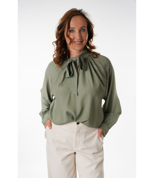 MOMONI TABATINGA BLOUSE 0730 VERDE SALVIA