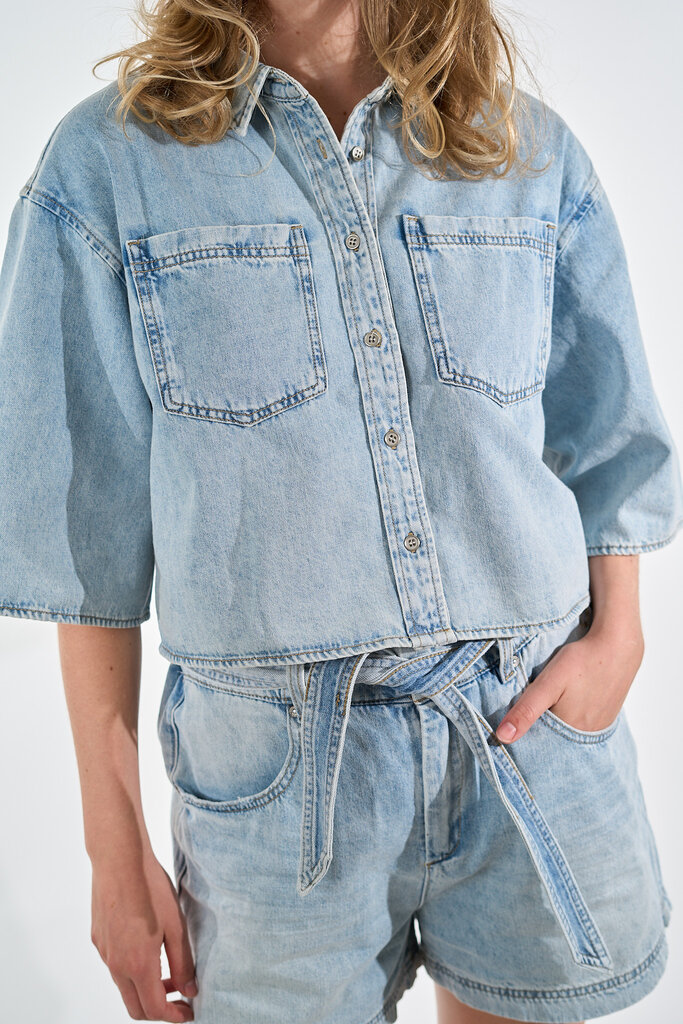 Circle of Trust CIRCLE OF TRUST MAE DENIM BLOUSE AZURE BLUE 3194