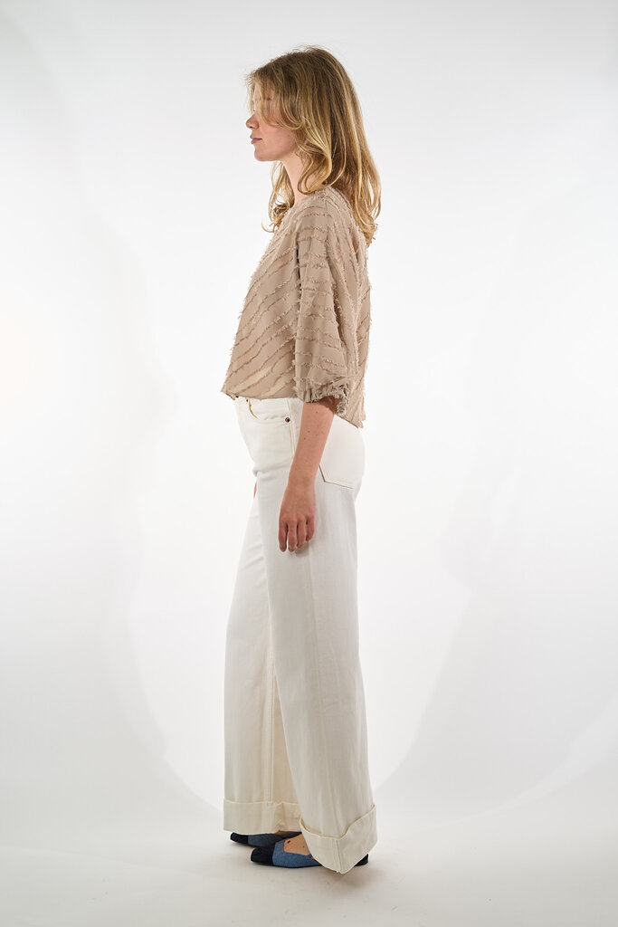 Dante 6 DANTE 6  BALLOON SLEEVE TOP TIMELESS TAUPE 1710