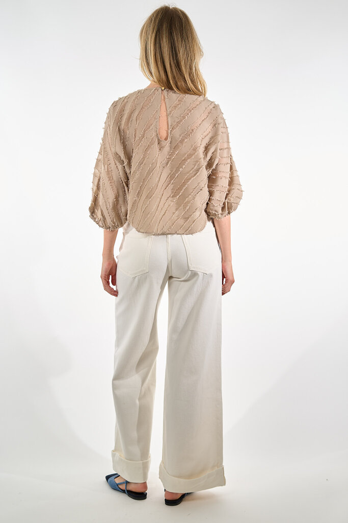 Dante 6 DANTE 6  BALLOON SLEEVE TOP TIMELESS TAUPE 1710