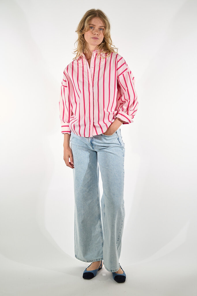 JC Sophie JC SOPHIE HELEN BLOUSE PINK STRIPES