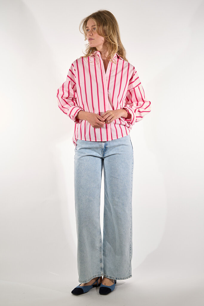 JC Sophie JC SOPHIE HELEN BLOUSE PINK STRIPES