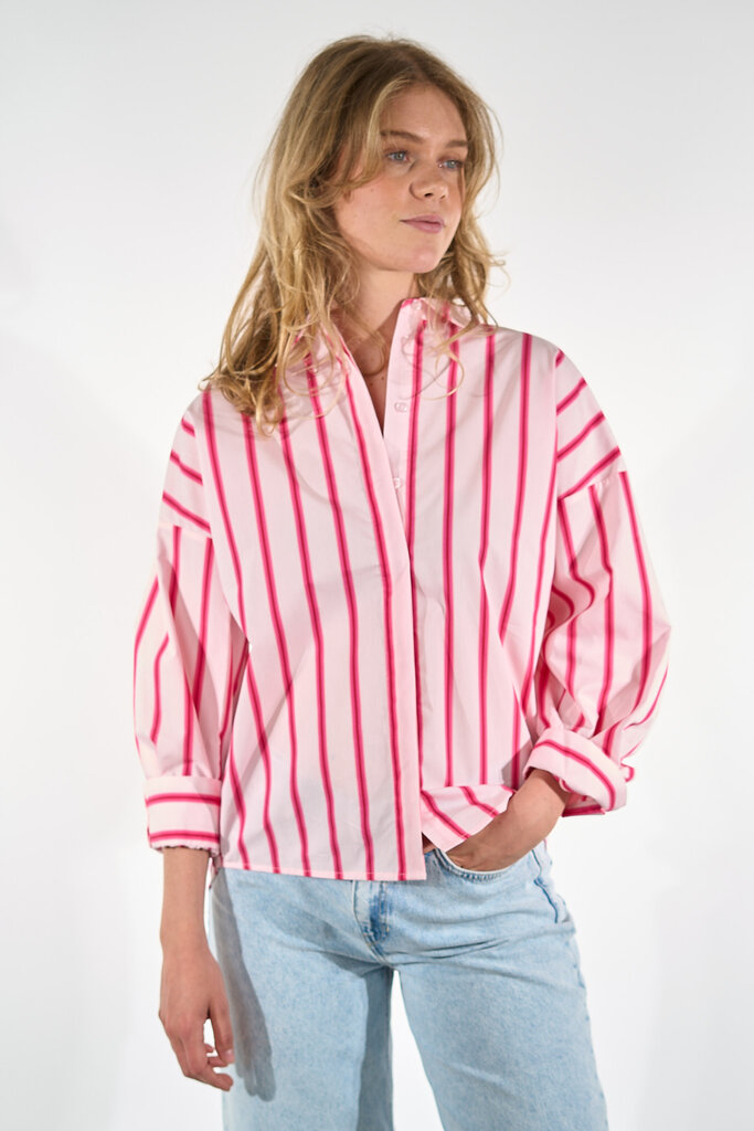 JC Sophie JC SOPHIE HELEN BLOUSE PINK STRIPES