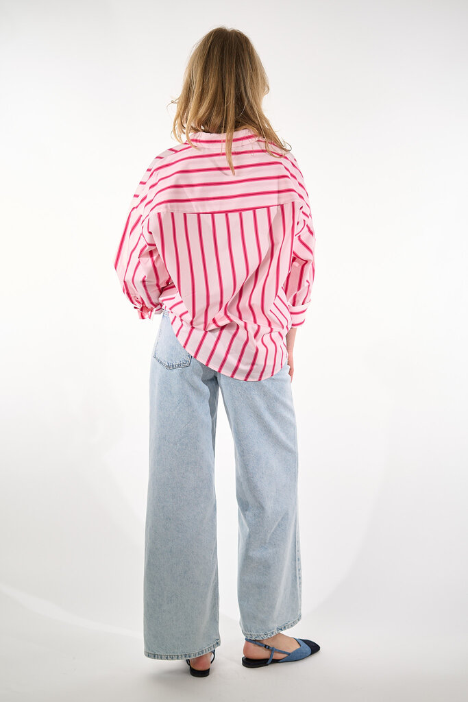 JC Sophie JC SOPHIE HELEN BLOUSE PINK STRIPES